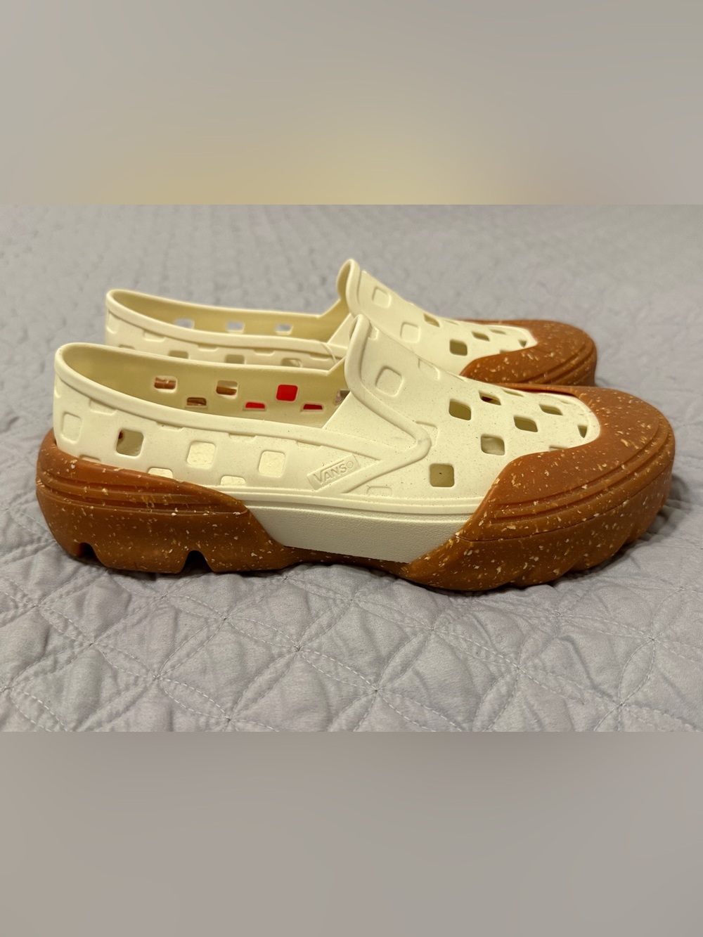 Vans Slide-Trail TRK Men 7 Women 8.5 Shoes Marshmallow Brown Modular Swap It